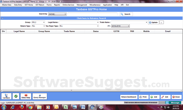 Taxbase GSTPro Screenshot1